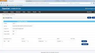 Google Plus Opencart Module