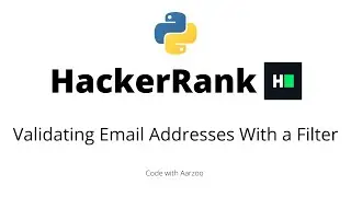 Validating Email Addresses With a Filter  || HackerRank Solution