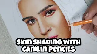 Easy Skin Shading Tutorial With Camlin Color Pencils - Part 6