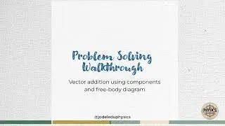 Vector Addition Made Simple: FBD & Component Method | Physics Problem Walkthrough