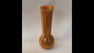 Woodturning - Laburnam Vase