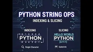 Part - 6 | Python String Operations | Indexing & Slicing Explained (Part-1)
