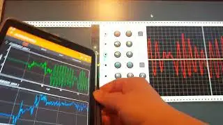 PhoneSensor module for VCV Rack : demo with accelerometer
