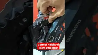 Correct way to install the Front Derailleur | Correct height setting | Shimano Acera | Front Gear