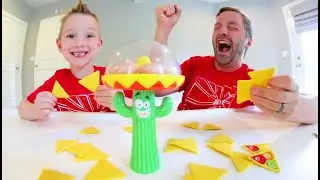 Father & Son PLAY NACHO MANIA! / Grab That Cactus!!