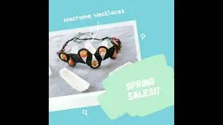 Macrame Jewelry for Sale! Check out spring sales!!