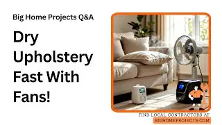 Fast Fan+Dehumidifier Upholstery Drying Method