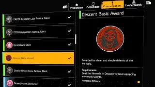 New Commendation Descent Basic Award | The Division 2: TU21 Year 6 Season 1