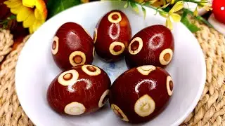 JUST 3 MINUTES! Dyeing eggs is VERY EASY! How to Dye Easter Eggs.
