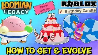 HOW TO GET AND EVOLVE HOGANOSH, MOCHO & SPREEZY IN LOOMIAN LEGACY (Roblox) - Birthday Candle Use