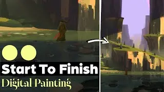 Environment Concept Art Process + Character Design