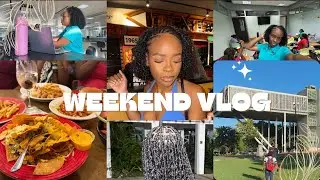Day in the life of a Pharmacy Student | Chinese Night Market? ,Shrimp Pasta & doing Braids 