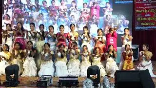 Kuvempu Vidyalaya 2025-26 M.K.Hubli Hachchevu Kannadada deepa song performance
