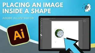 Placing an image inside a shape in Adobe Illustrator in 30 seconds.
