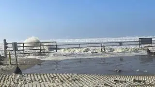 (LIVE!) Oceano Dunes Flooding Storm Surge Waves - Pismo Beach