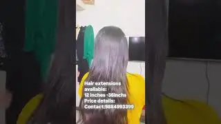 Real human hair for customized Permanent hair extensions services available