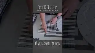 Easy 10&rdquo; Deco Mesh Ruffles: Tutorial #decomesh #petalperfection @MonkeysCreations ​