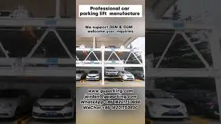 Smart psh parking lift and slide multilevel car parking semi automatic puzzle parking system