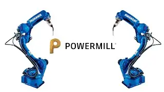 PowerMill. Simulation of two welding robots