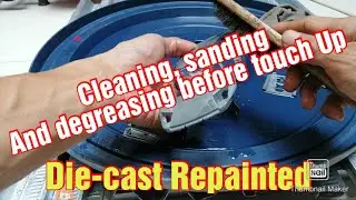 #diecast #restoration SANDING, BRUSHING FOR DEGREASING  DIECAST