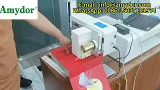 Personalized holiday gift boxes cover digital hot foil stamping printing machine Amydor 8025D