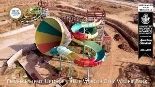 Alhamdulilah - Installation of second canopy on Main Entrance of Blue World City Water Park.