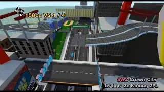 Mario Kart® Wii - SW2 Crown City 1 [Toad Gameplay]