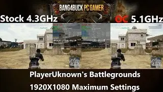 Intel i7 8700K Stock 4.3GHz Vs 5.1GHz Overclocked Performance | GTX 1080 Ti