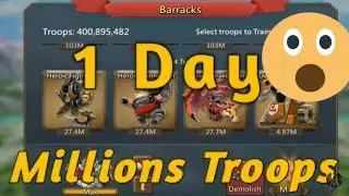 Millions Of troop - Lords Mobile Troop training - t4 t3
