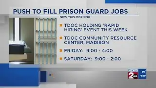 Push to fill prison guard jobs | Your Wallet Nashville