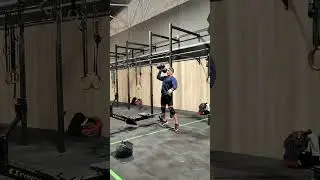 AMRAP 20&rsquo; 8 Toes-to-Bar10 DB Hang Clean & Jerks @ 22.5 kg14 Cal RowScore:9 rounds + 13 reps 