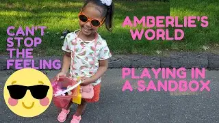 CAN'T STOP THE FEELING SING ALONG...Sandbox Construction Vehicles Dump Truck with Toy Cars and dolls