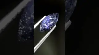 1CT BLUE IOLITE #iolite #silver #jewellery #tanzanite #blue #gemstone #collection #shorts #diy