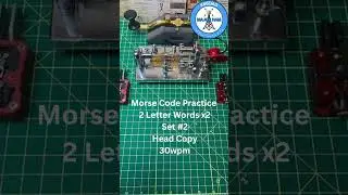 Morse Code Practice Two Letter HEAD COPY Set #2 at 30wpm