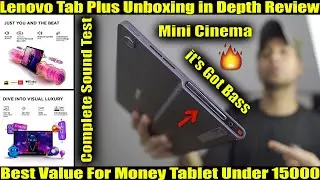 Best Hifi Sounding Tablet you can buy under 15000 Lenovo Tab Plus Unboxing Review & full Sound Test