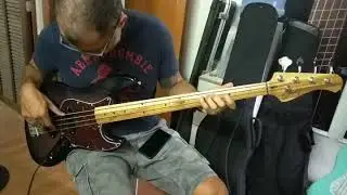 F&aacute;bio Lessa testando JB 4 cordas S.Martyn