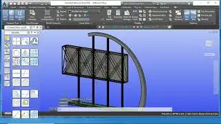 Autodesk Advanced Steel Billboard model @CAD_MADE_EASY
