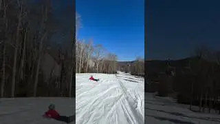 What it looks like to catch an edge!        #snowboarding#skiing#sugarmountain#northcarolina