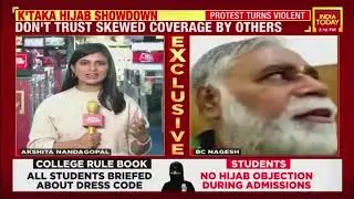Karnataka Hijab Protest: Hijab Clad Woman Heckled With Ram Chants During Protests