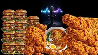 Crunchy Mukbang Food ASMR Calming Sounds (whisper slow to fast) |  Nomadic ASMR