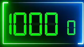 JCTG 1,000 Seconds Countdown (Digital Stopwatch) - Remix BBC  World News Countdown 1999, 2013