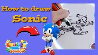 How To Draw Sonic From Sonic The Hedgehog Movie 