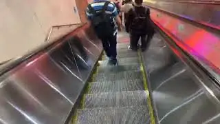 Timelaspe of Schindler Street Escalators at Exchange Place PATH Station - Jersey City NJ