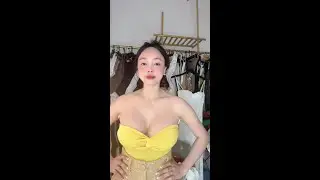 Yellow Tube Top Try On Haul | Tight Nude Tank Top & Summer Outfits