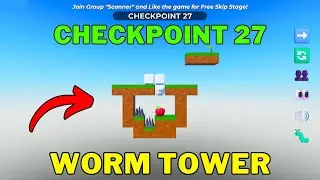 How To Complete Worm Tower Checkpoint 27 | Roblox