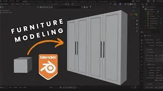 Blender Furniture Design &ndash; Closet Tutorial Preview | Full Course on Udemy