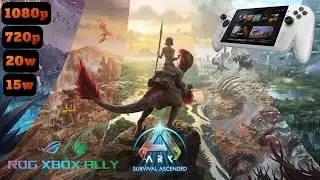 Destroying Rog Xbox Ally With Ark Survival Ascended | Ark Survival Ascended Rog Xbox Ally Benchmark