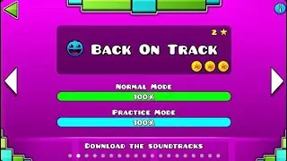 Geometry Dash Gameplay | Back On Track - Djvi | 0 Stars | Attempt 1