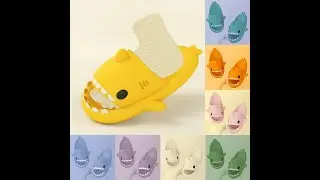 Premium Shark Slides   Super Soft, Comfy, Silent Shark Slippers #shorts #sharkslippers
