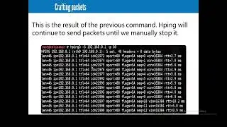 Crafting Packet with hping3